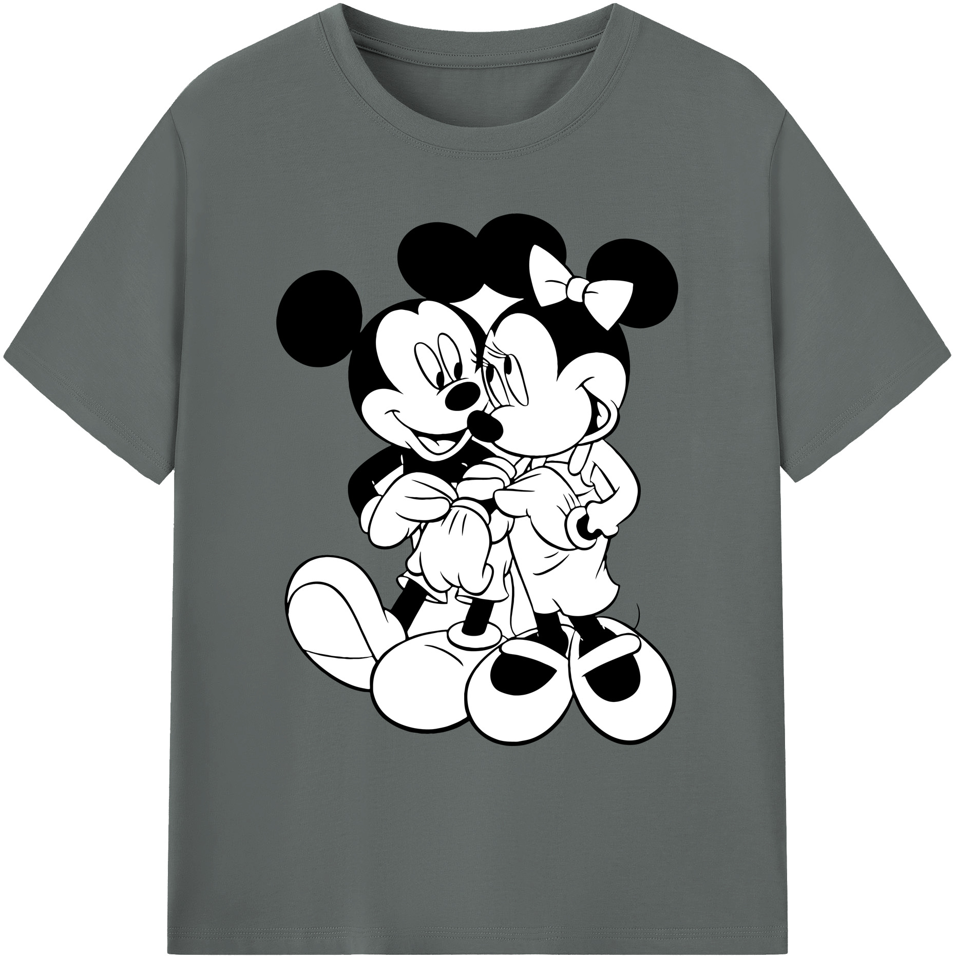ミッキーマウス Mickey Mouse 綿100％ メンズ半袖Tシャツ｜肌触りやわらか＆通気性